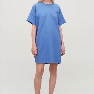COS Blue T-Shirt Dress